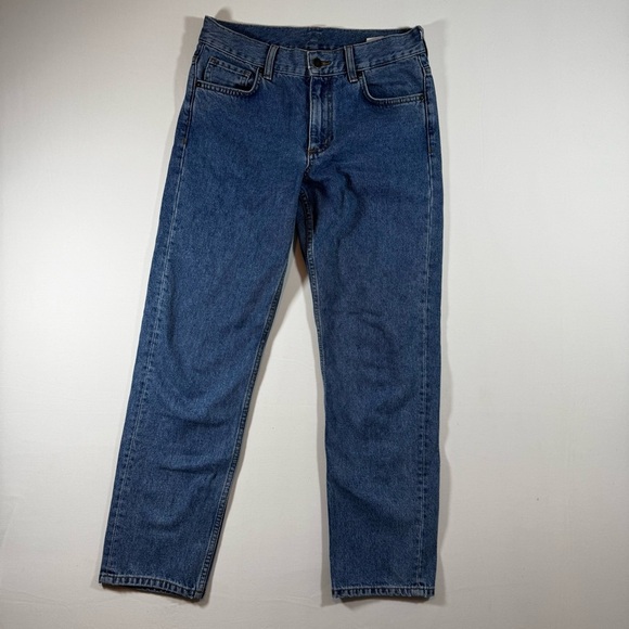 COS Slim Fit Low Rise Cropped Jeans Women’s Size 26 Blue Cotton Denim - Picture 2 of 12